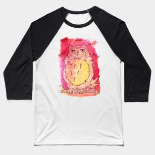 Watercolor Owl Hoot Hoot Hoot Baseball T-Shirt